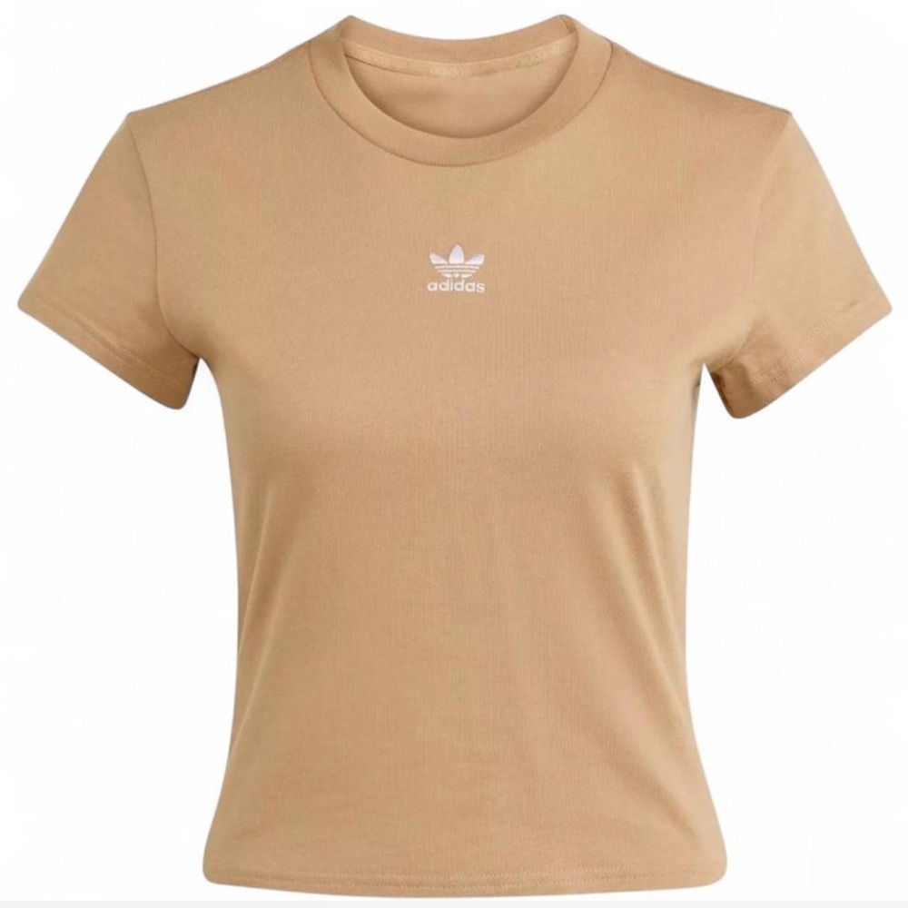 NWT ~ Adidas Originals Women's Essentials Slim T-Shirt in ‘Cardboard’